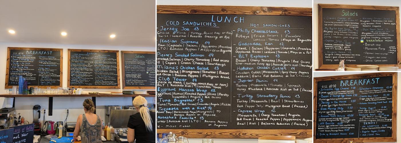Tequesta Table Menu