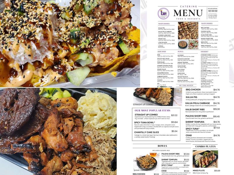 Straight Up Cafe Menu