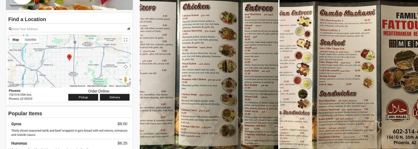 Family FATTOUSH Menu