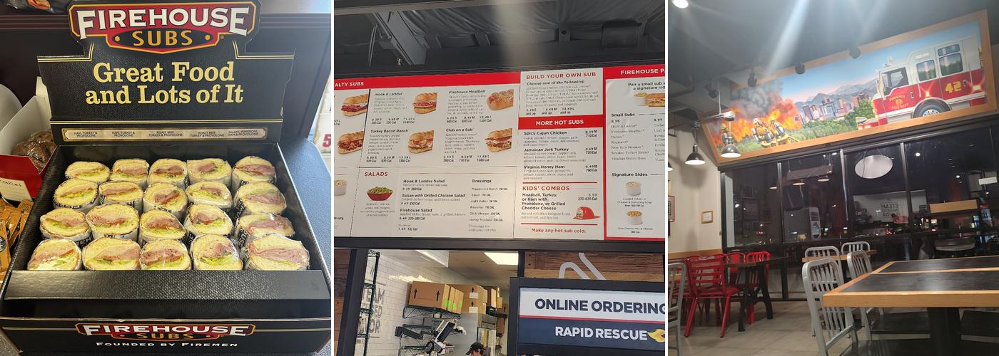 Firehouse Subs 35th Ave. and Greenway Menu