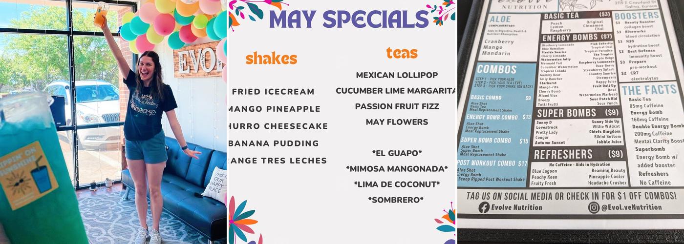 Evolve Nutrition Menu