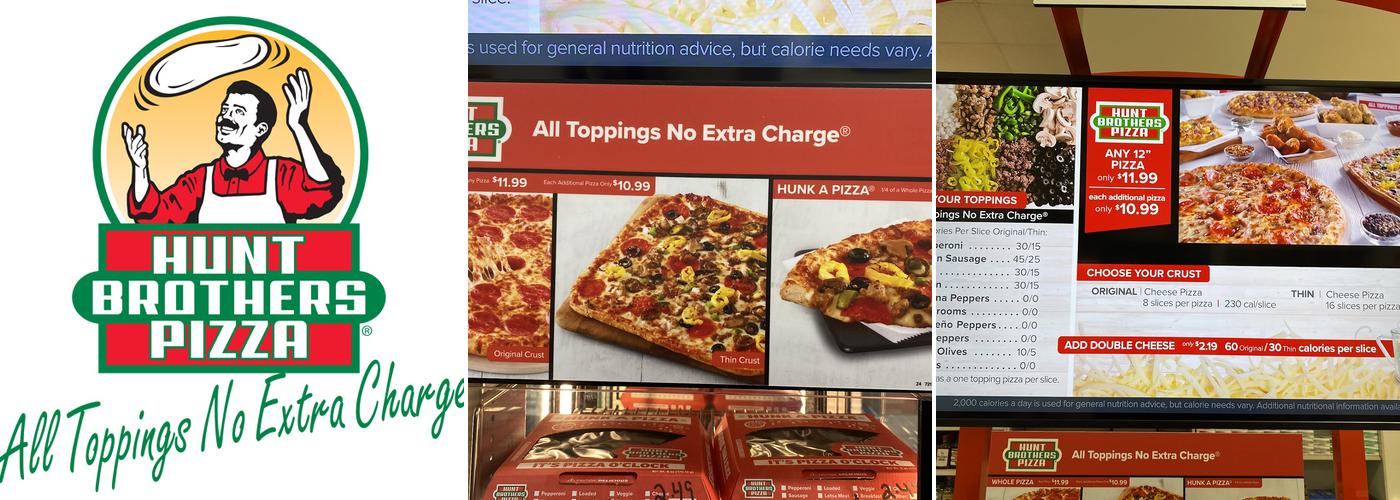 Hunt brothers pizza Menu