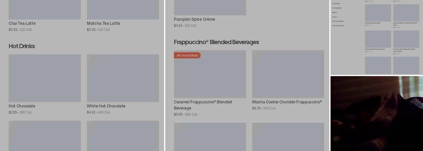 Starbucks Menu