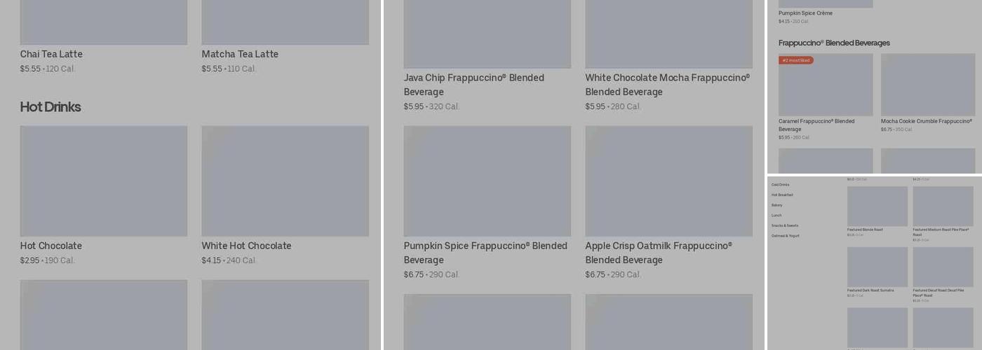 Starbucks Menu