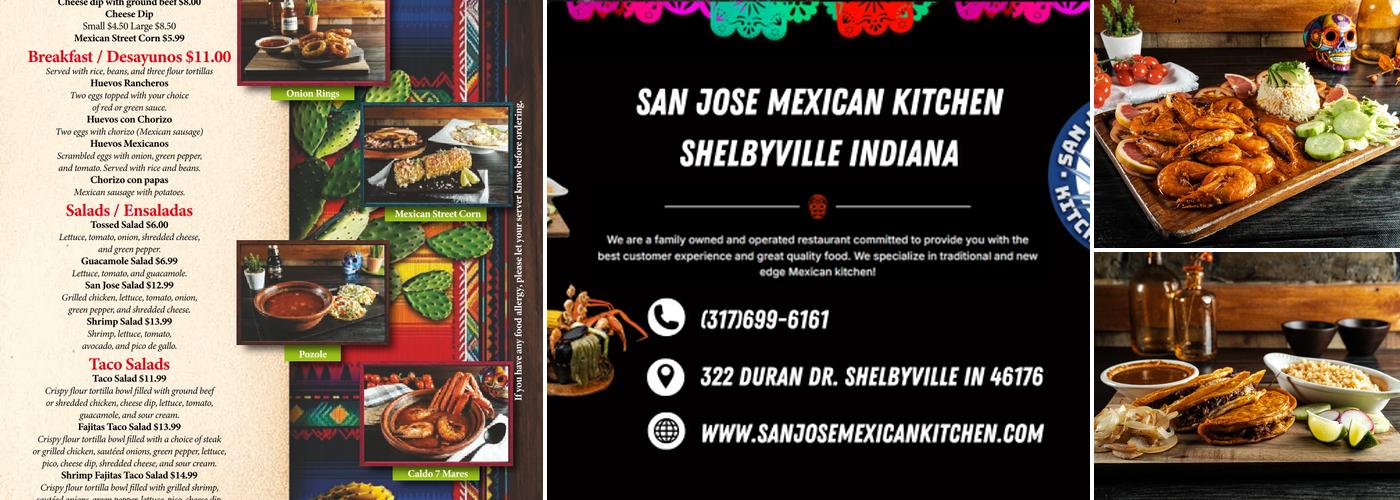 SAN JOSE Menu