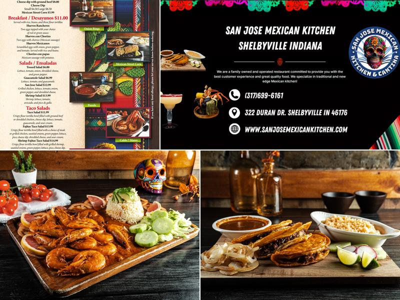 SAN JOSE Menu