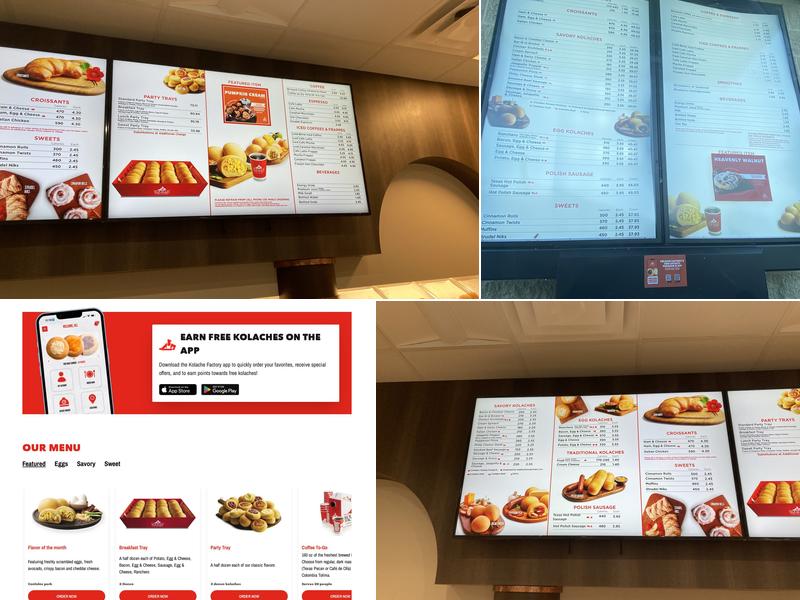 Kolache Factory Menu