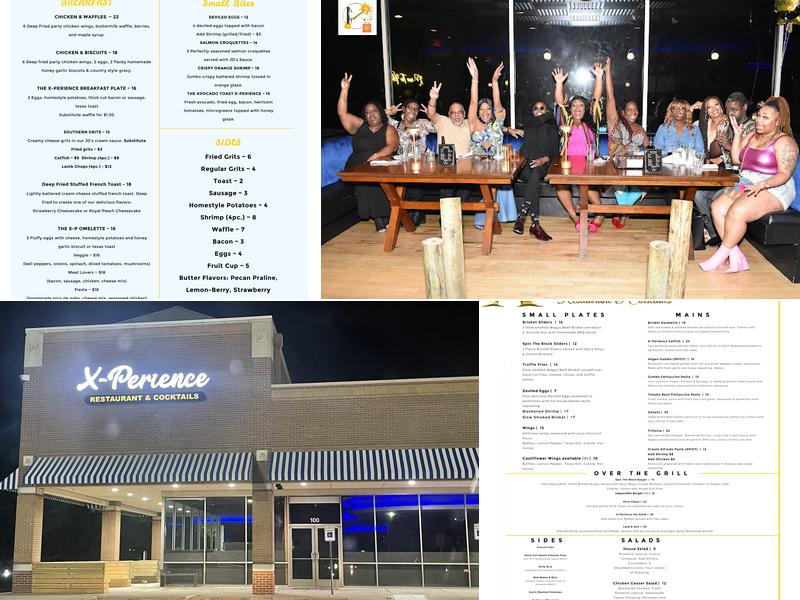 X-Perience Restaurant & Cocktails Menu