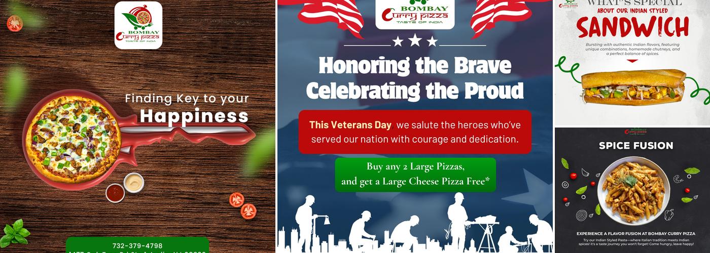 Bombay Curry Pizza Menu