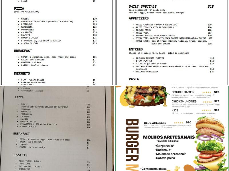 DULCE'S KITCHEN Menu
