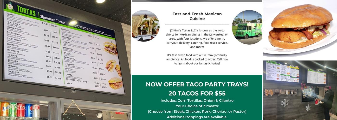 JC King’s Tortas (West Allis) Menu