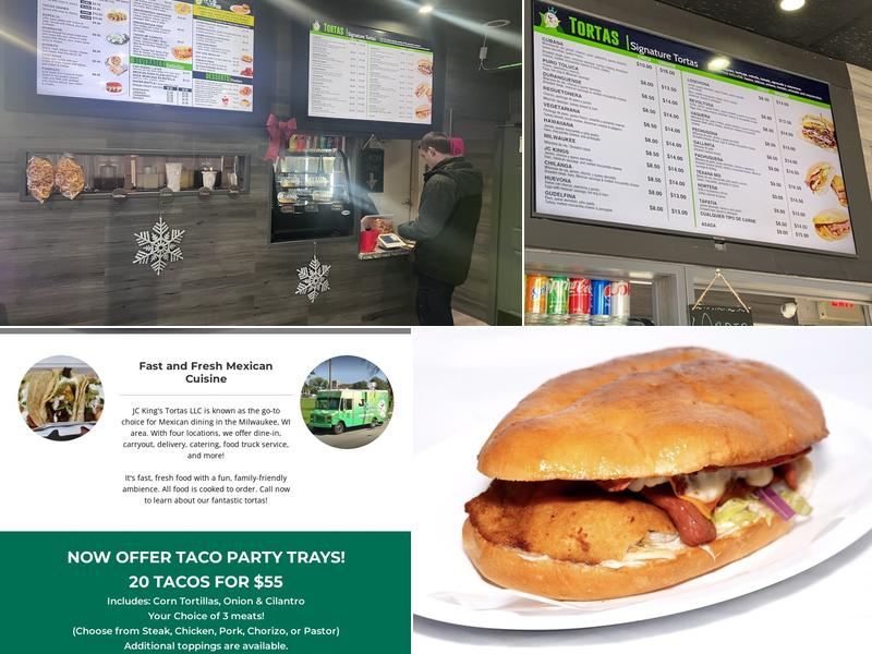 JC King’s Tortas (West Allis) Menu