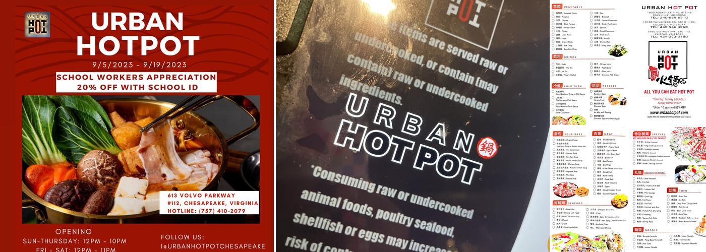 Urban Hot Pot Menu
