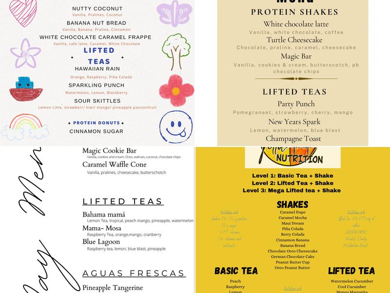 La Villa Nutrition Menu