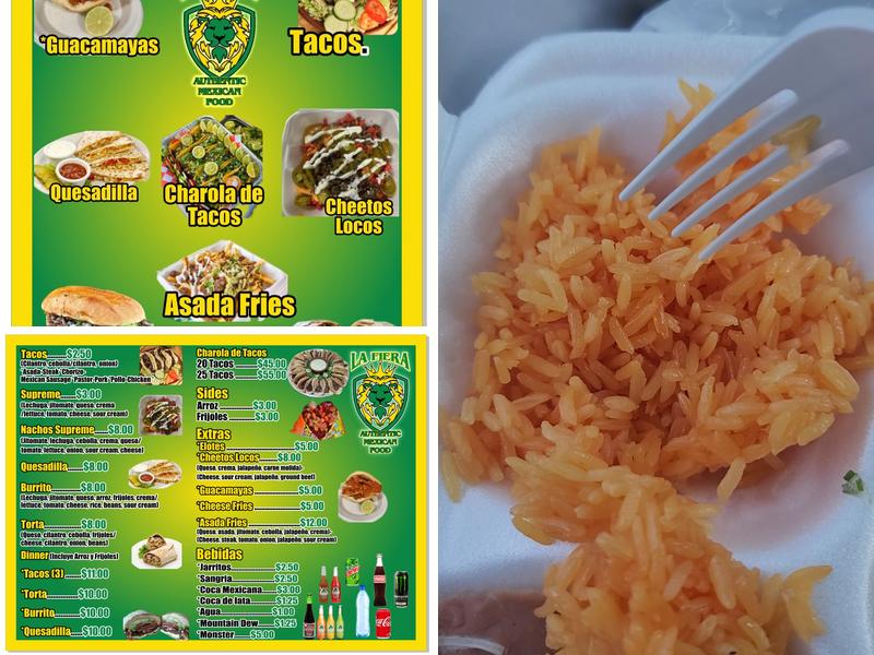 Tacos la Fiera Menu