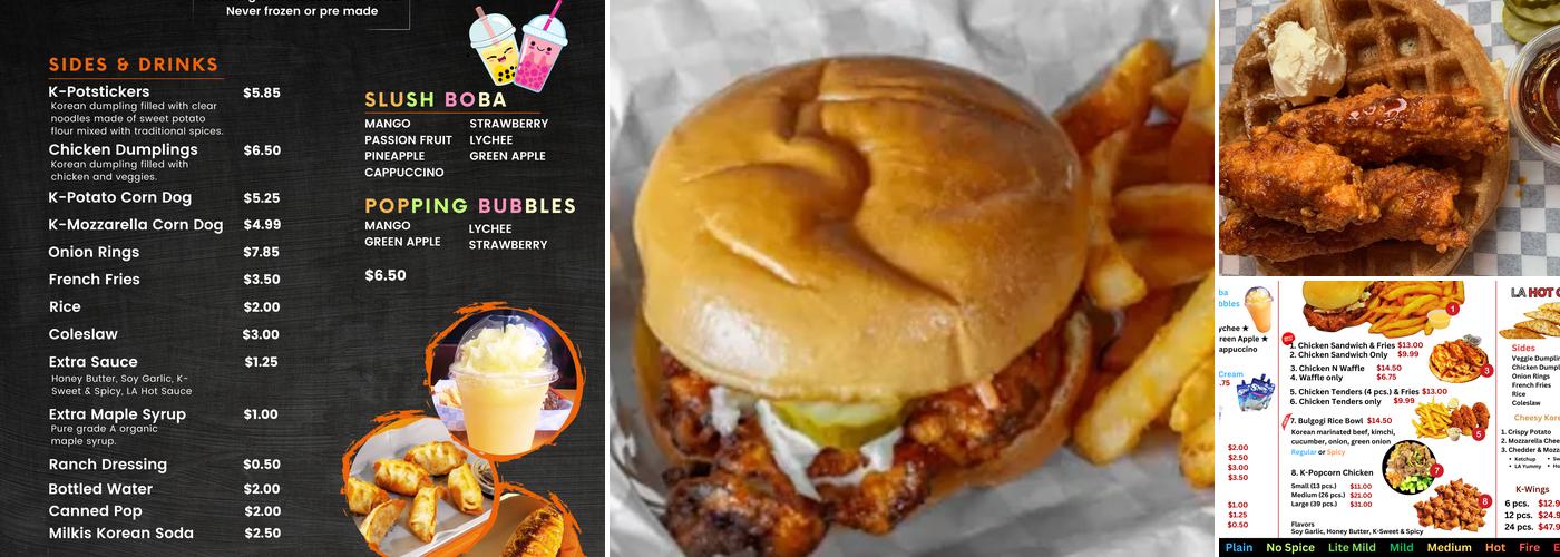 LA Hot Chicken Menu