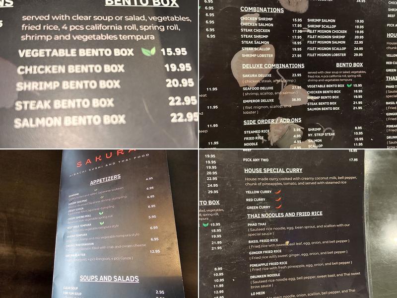 Sakura Menu