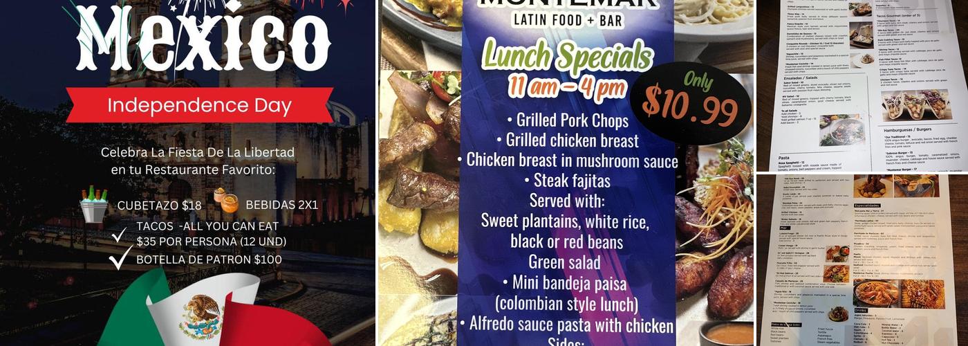 MonteMar Menu