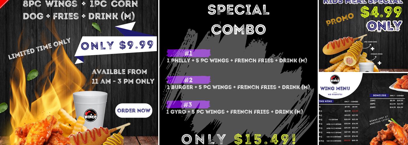 Wingo Menu