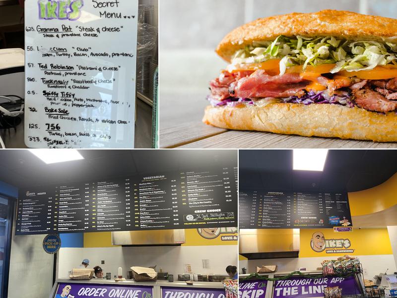 Ike's Love & Sandwiches Menu