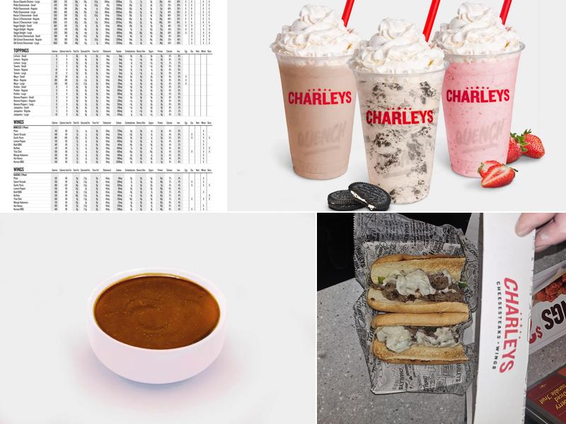 Charleys Cheesesteaks and Wings Menu