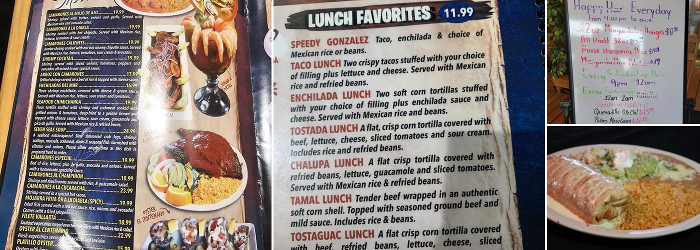 El Centenario Mexican Grill Menu