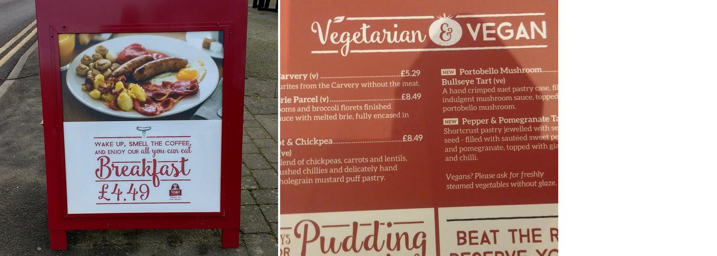 Toby Carvery Formby Menu