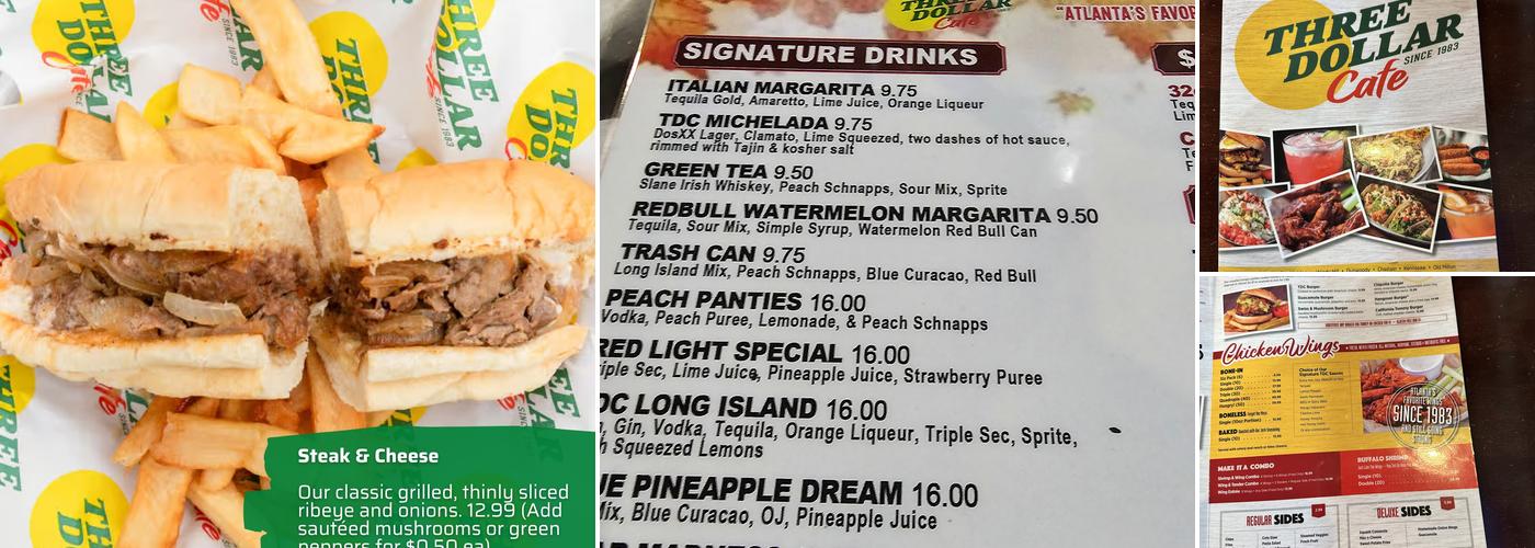 Three Dollar Cafe Stockbridge Menu