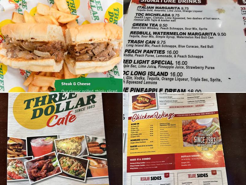 Three Dollar Cafe Stockbridge Menu