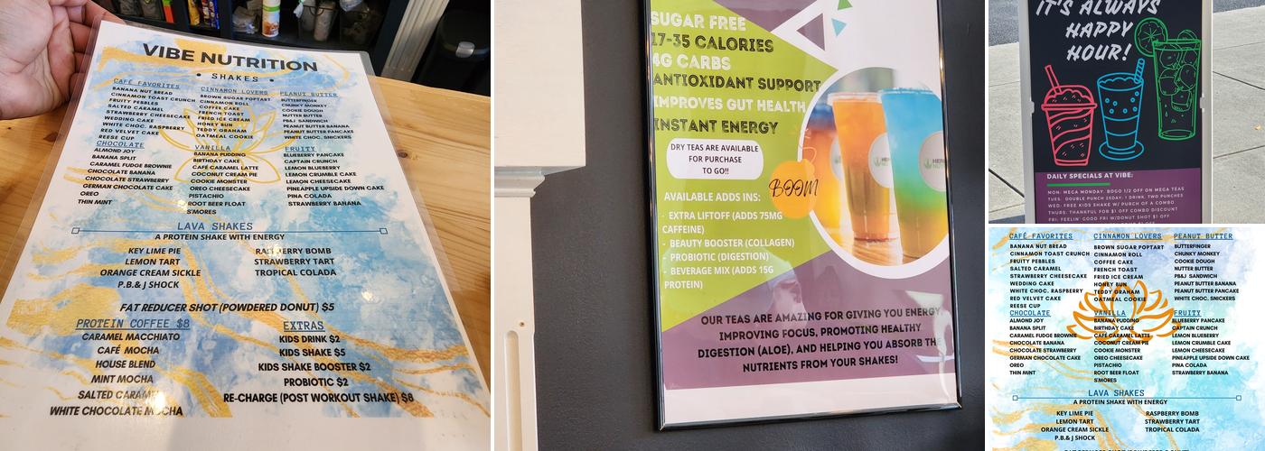 Blended Botanica Menu