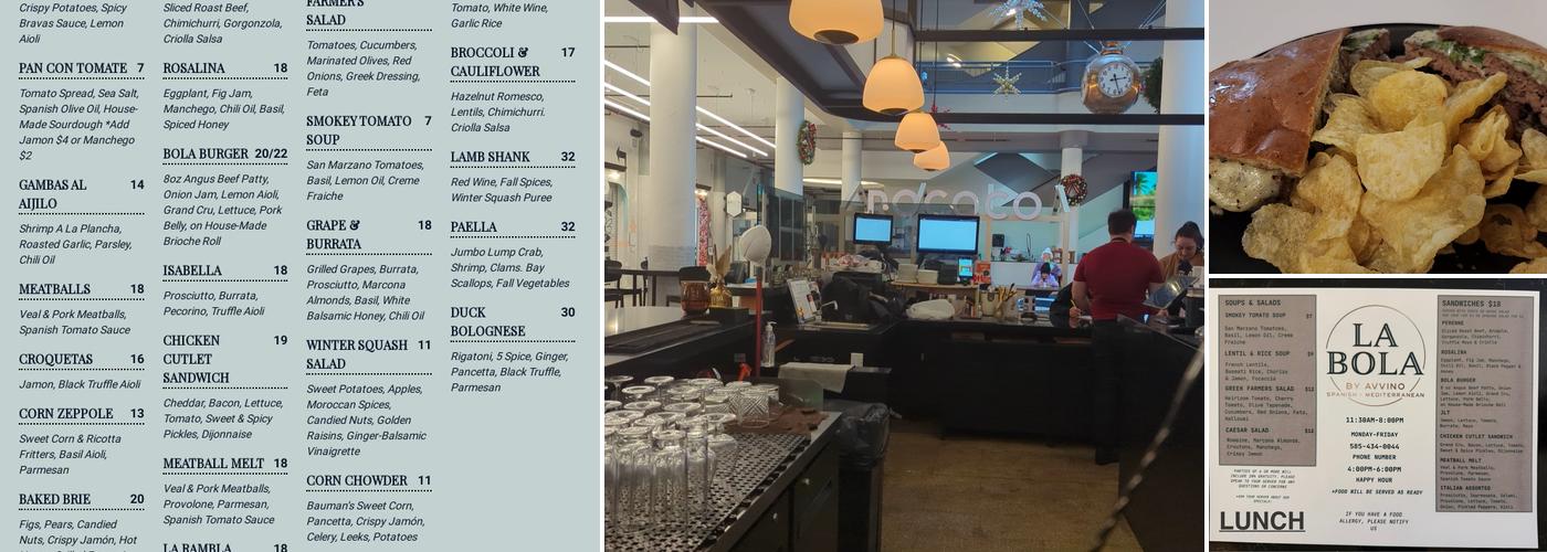 La Bola Menu