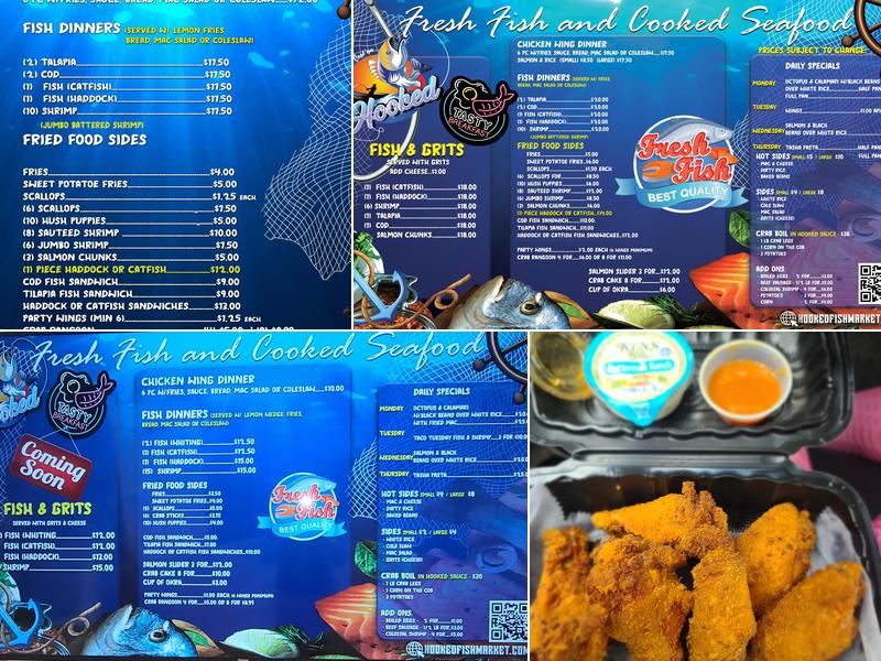 Hooked Fish Market Menu