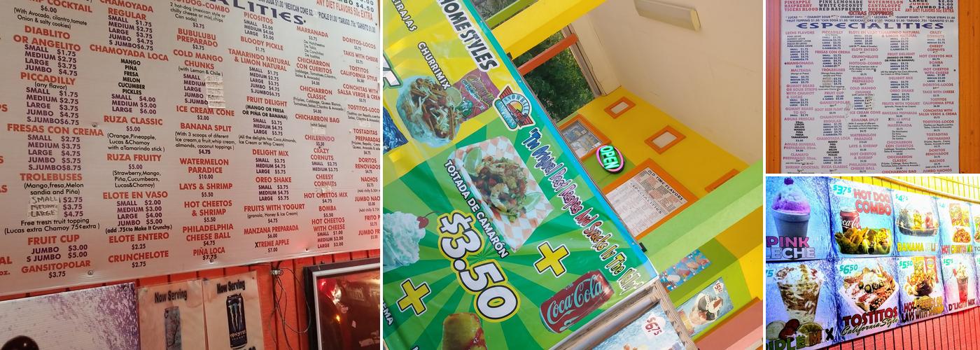 Snowball Express Menu