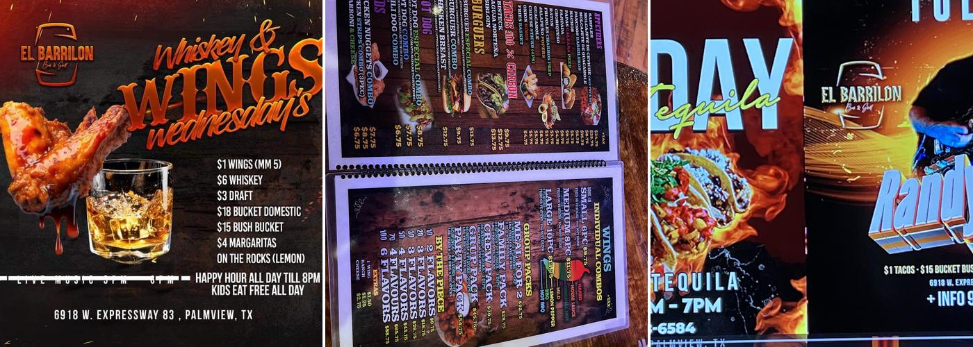 El Barrilon Menu
