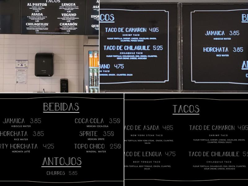 Condé Taqueria Menu