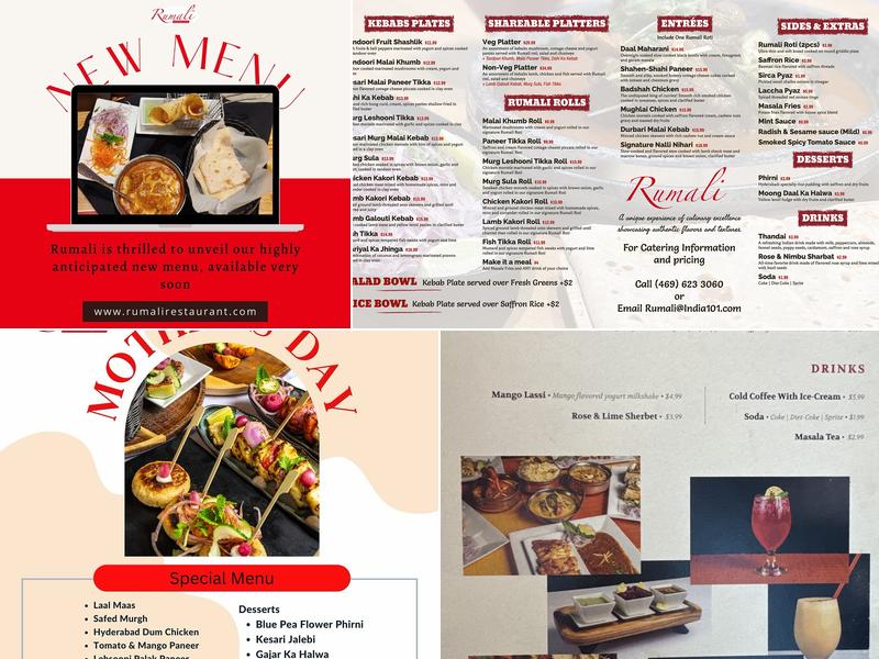 Rumali Menu