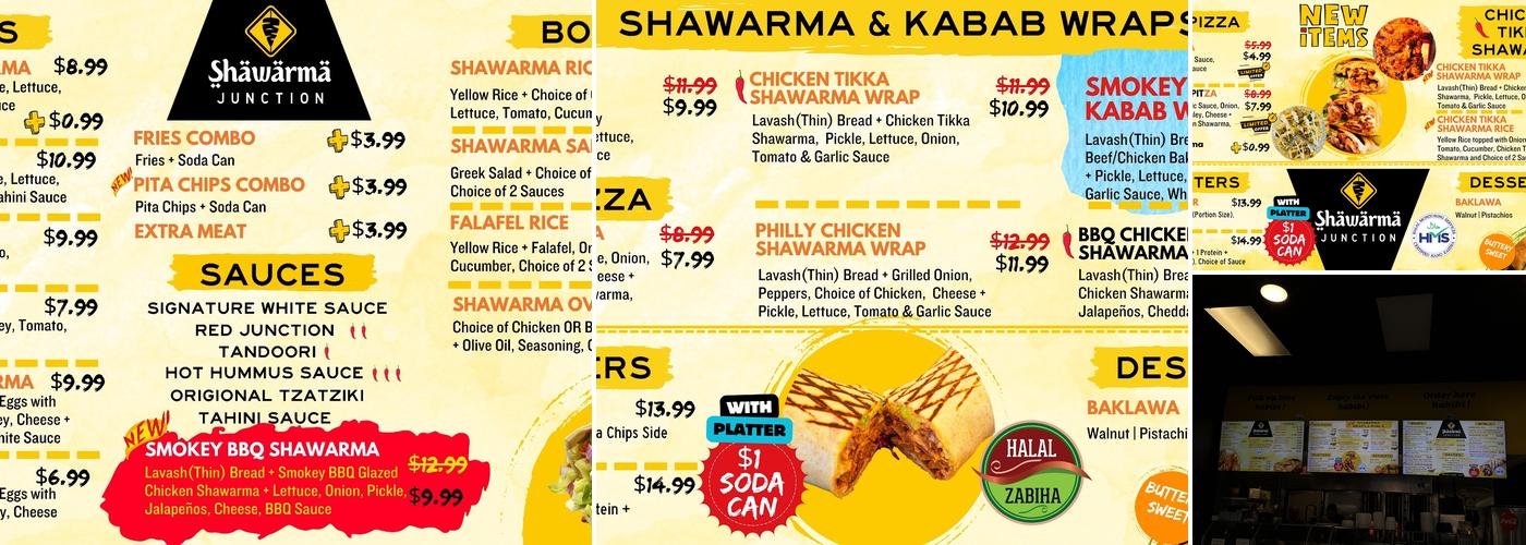 Shawarma Junction - Best Shawarma in Irving TX Menu