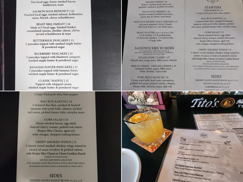 Beast Menu