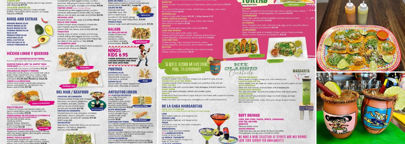 Lokos Tacos- Washington Rd Menu