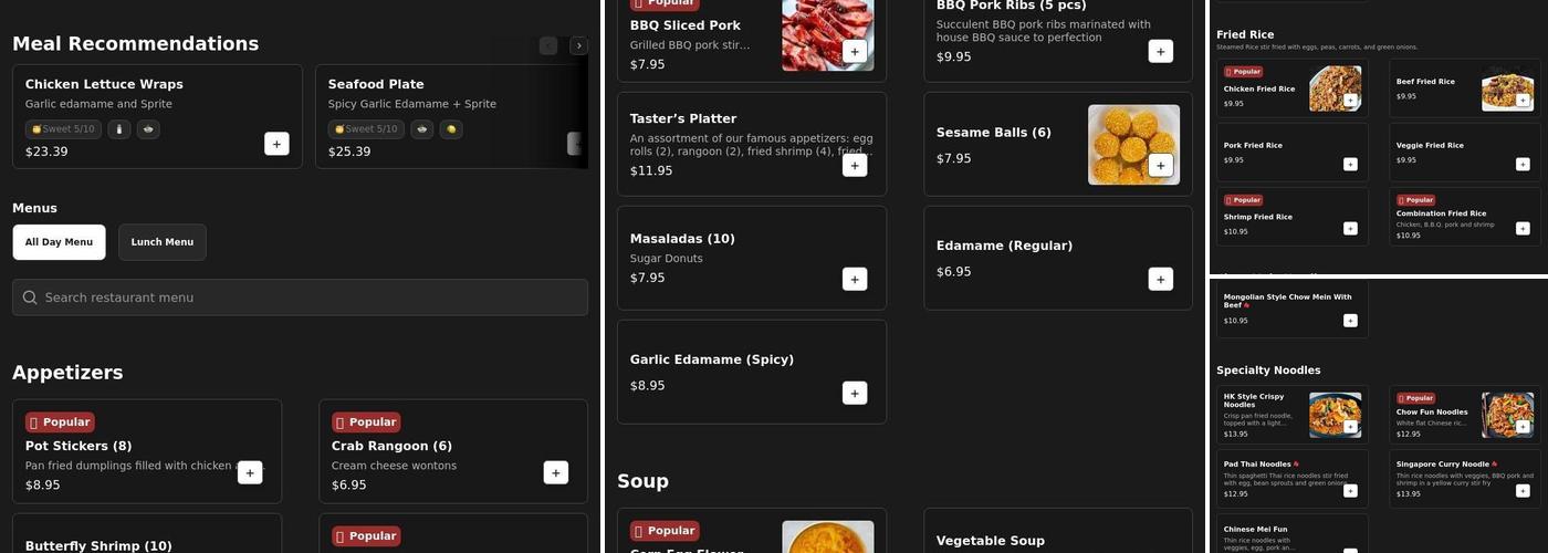 China A Go Go (Desert Inn) Menu