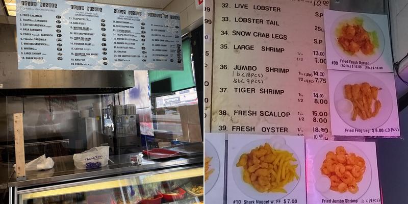 Sea House Fish Market Menu