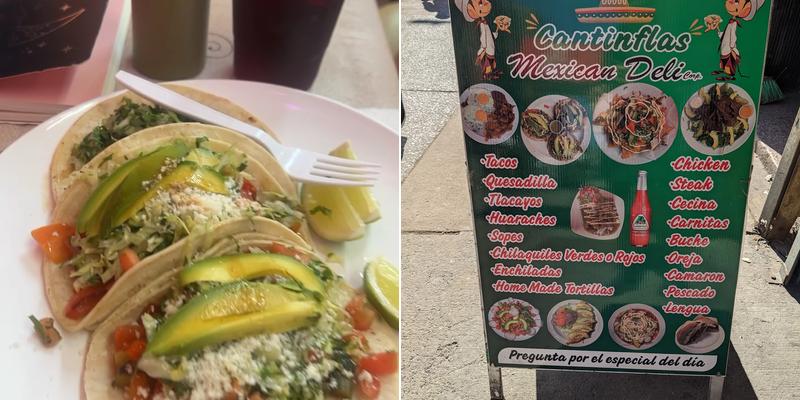 Cantinflas Mexican deli Menu