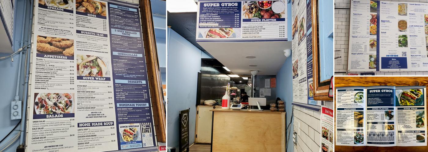 Super Gyro Menu