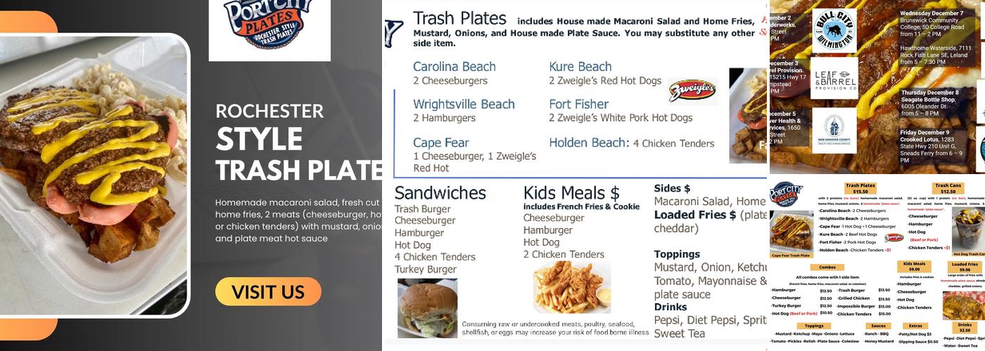 Port City Plates Menu