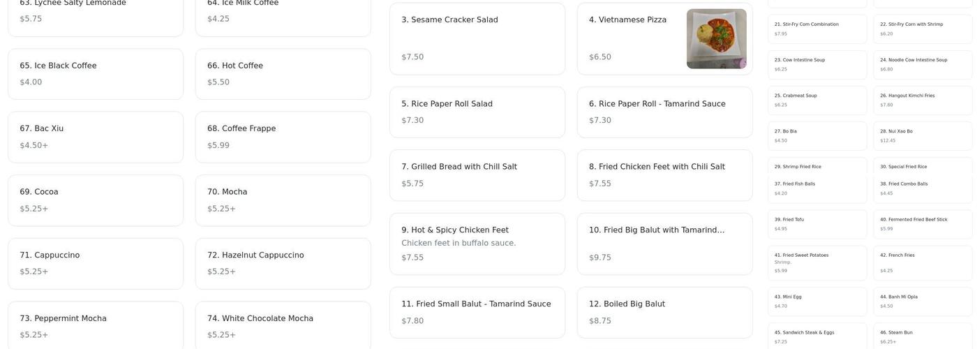 Hangout Fruit Juices & Bites Menu