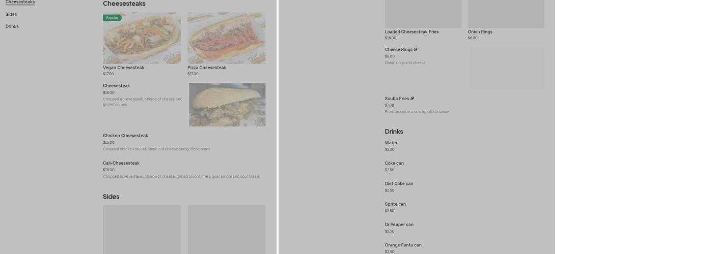 Phillyfornia Menu