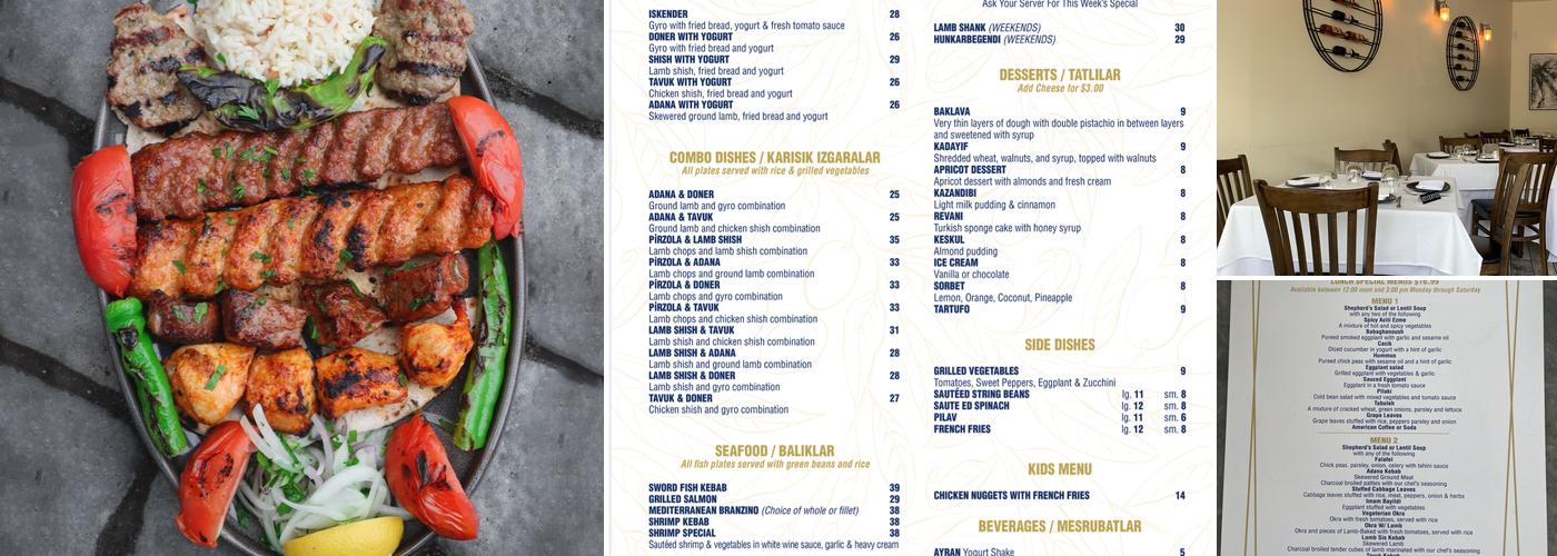 Chef Mediterranean Menu