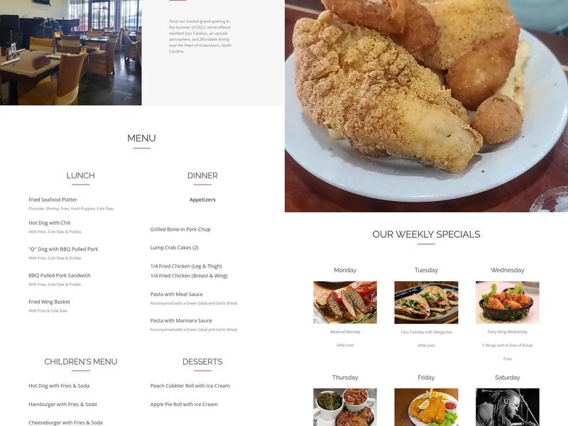 Uncle Rob's Restaurant Menu