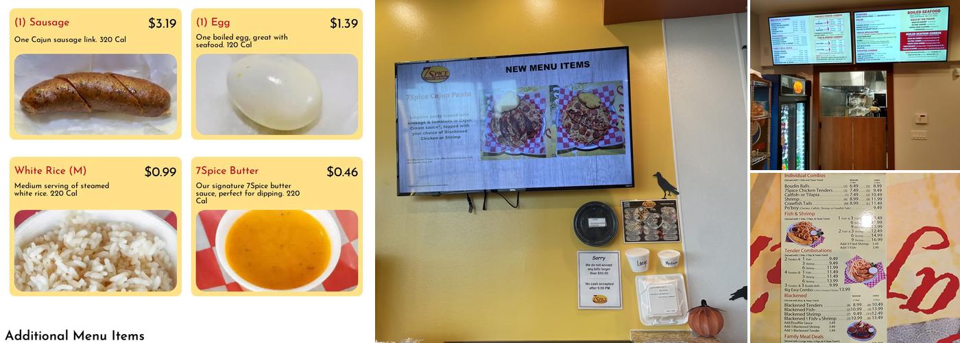 7Spice Menu