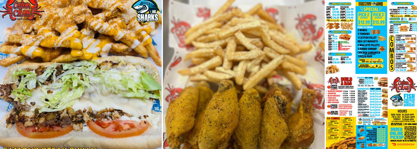 Cajun Crab & Sharks Fish & Chicken (West Grand) Menu